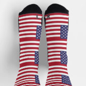 Athletic Crew Sock met vlag van de VS Sokken (Top)