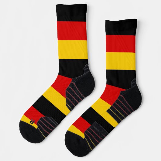 Athletic Crew Sock met vlag van Duitsland Sokken (Links)