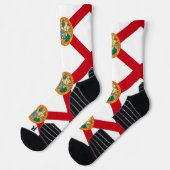 Athletic Crew Sock met vlag van Florida, VS Sokken (Links)