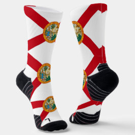 Athletic Crew Sock met vlag van Florida, VS Sokken