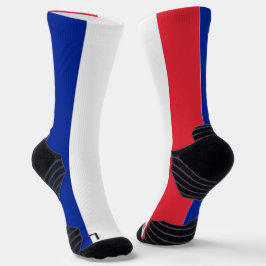 Athletic Crew Sock met vlag van Frankrijk Sokken