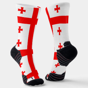 Athletic Crew Sock met vlag van Georgië Sokken