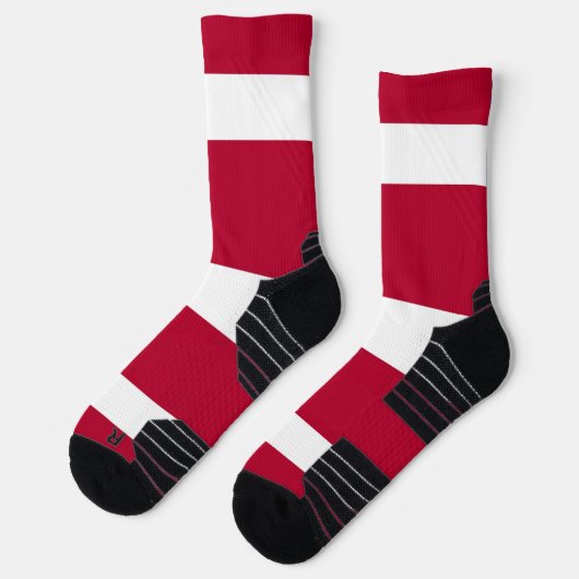 Athletic Crew Sock met vlag van Georgië, VS Sokken (Links)