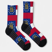 Athletic Crew Sock met vlag van Georgië, VS Sokken (Rechts)
