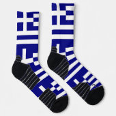 Athletic Crew Sock met vlag van Griekenland Sokken (Rechts)