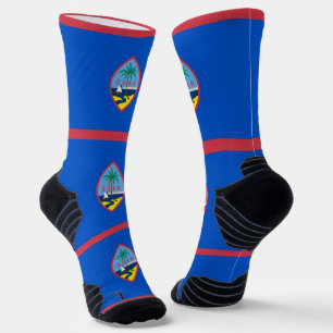 Athletic Crew Sock met vlag van Guam, VS Sokken