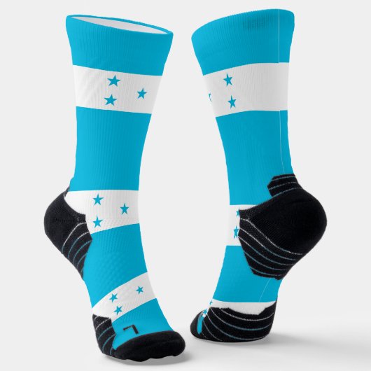 Athletic Crew Sock met vlag van Honduras Sokken (Gebogen)