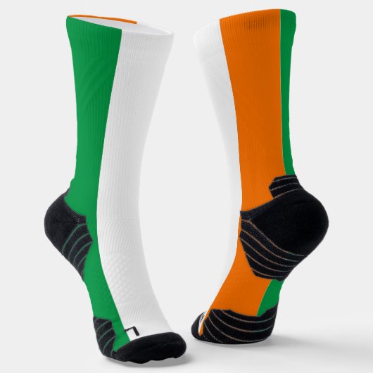 Athletic Crew Sock met vlag van Ierland Sokken (Gebogen)