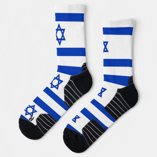 Athletic Crew Sock met vlag van Israël Sokken (Links)