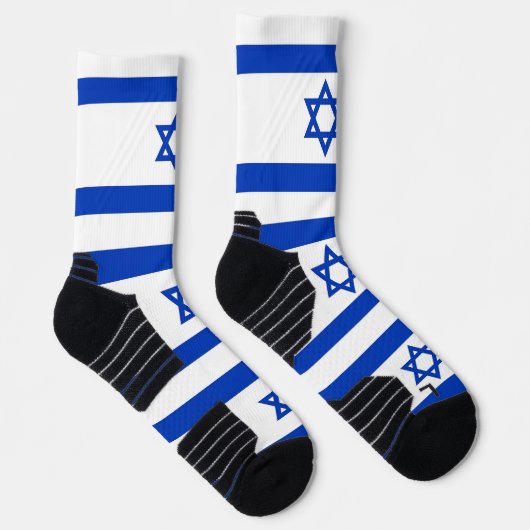 Athletic Crew Sock met vlag van Israël Sokken (Rechts)