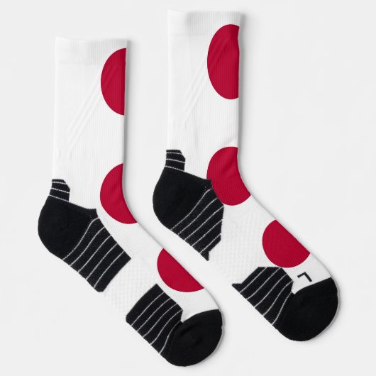 Athletic Crew Sock met vlag van Japan Sokken (Rechts)