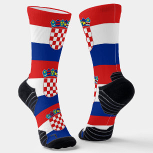 Athletic Crew Sock met vlag van Kroatië Sokken