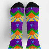 Athletic Crew Sock met vlag van Manitou Springs Sokken (Top)