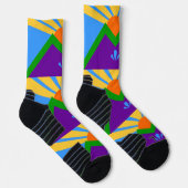 Athletic Crew Sock met vlag van Manitou Springs Sokken (Rechts)