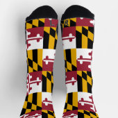 Athletic Crew Sock met vlag van Maryland, VS Sokken (Top)
