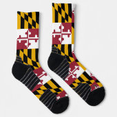 Athletic Crew Sock met vlag van Maryland, VS Sokken (Rechts)