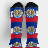 Athletic Crew Sock met vlag van Missouri Sokken (Top)