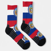 Athletic Crew Sock met vlag van Missouri Sokken (Rechts)