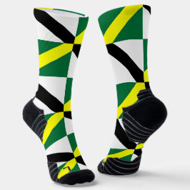 Athletic Crew Sock met vlag van Monterey, VS Sokken