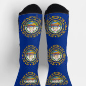 Athletic Crew Sock met vlag van New Hampshire Sokken (Top)