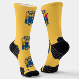 Athletic Crew Sock met vlag van New Jersey Sokken