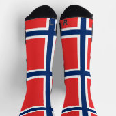 Athletic Crew Sock met vlag van Noorwegen Sokken (Top)