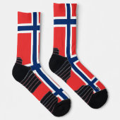Athletic Crew Sock met vlag van Noorwegen Sokken (Rechts)