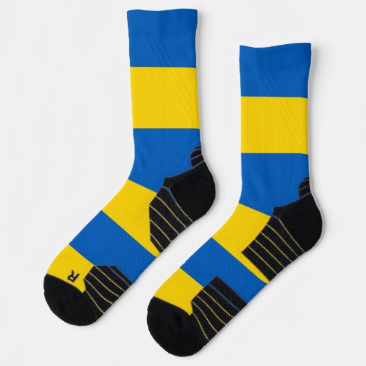 Athletic Crew Sock met vlag van Oekraïne Sokken (Links)