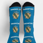 Athletic Crew Sock met vlag van Oklahoma Sokken (Top)