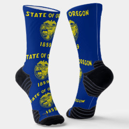 Athletic Crew Sock met vlag van Oregon Sokken