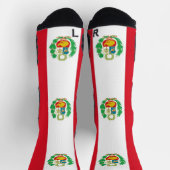 Athletic Crew Sock met vlag van Peru Sokken (Top)