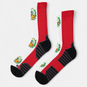 Athletic Crew Sock met vlag van Peru Sokken (Links)