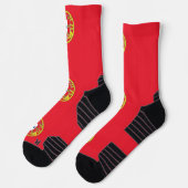 Athletic Crew Sock met vlag van Portugal Sokken (Links)
