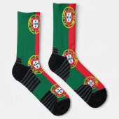 Athletic Crew Sock met vlag van Portugal Sokken (Rechts)