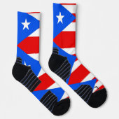 Athletic Crew Sock met vlag van Puerto Rico Sokken (Rechts)