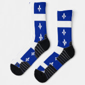 Athletic Crew Sock met vlag van Quebec, Canada Sokken (Links)