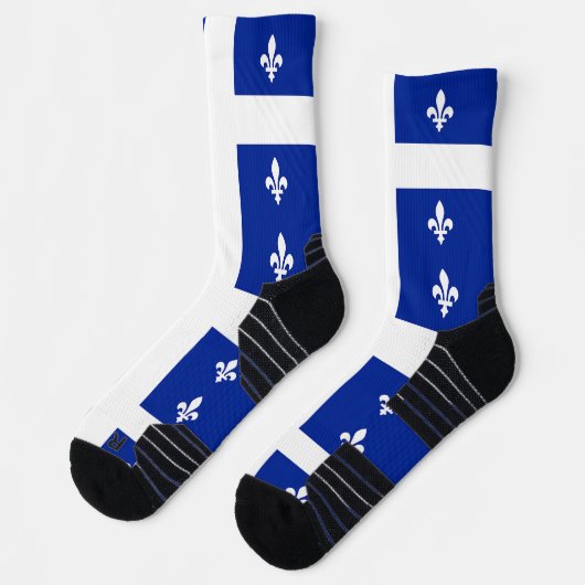 Athletic Crew Sock met vlag van Quebec, Canada Sokken (Links)