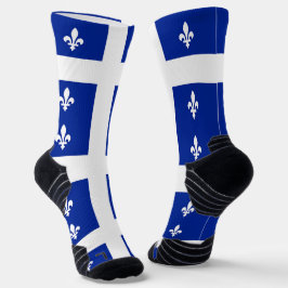 Athletic Crew Sock met vlag van Quebec, Canada Sokken