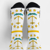 Athletic Crew Sock met vlag van Rhode Island Sokken (Top)
