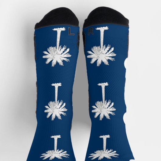Athletic Crew Sock met vlag van South Carolina Sokken (Top)