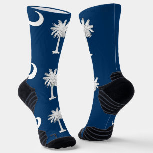 Athletic Crew Sock met vlag van South Carolina Sokken