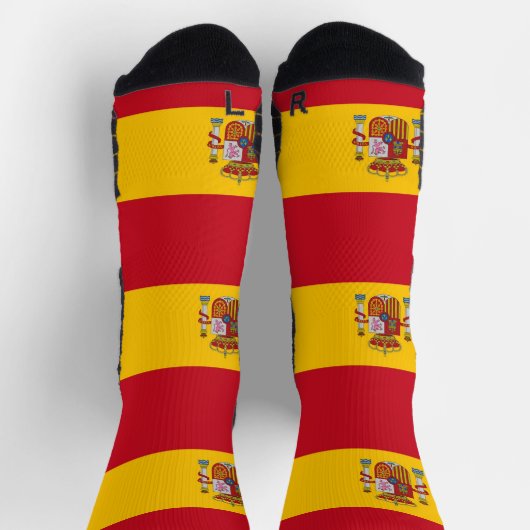 Athletic Crew Sock met vlag van Spanje Sokken (Top)