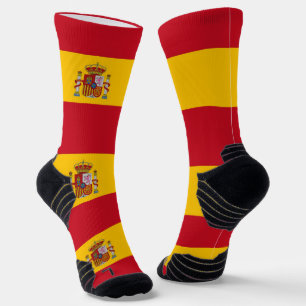 Athletic Crew Sock met vlag van Spanje Sokken