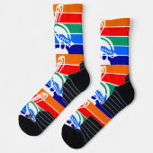 Athletic Crew Sock met vlag van St. Petersburg Sokken (Links)