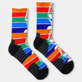 Athletic Crew Sock met vlag van St. Petersburg Sokken (Rechts)