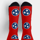 Athletic Crew Sock met vlag van Tennessee Sokken (Top)