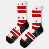 Athletic Crew Sock met vlag van Washington DC Sokken (Links)