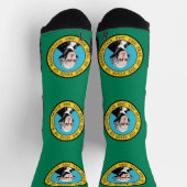 Athletic Crew Sock met vlag van Washington, VS Sokken (Top)