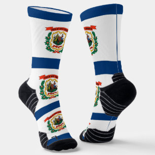 Athletic Crew Sock met vlag van West Virginia, VS Sokken