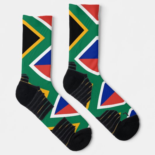 Athletic Crew Sock met vlag van Zuid-Afrika Sokken (Rechts)